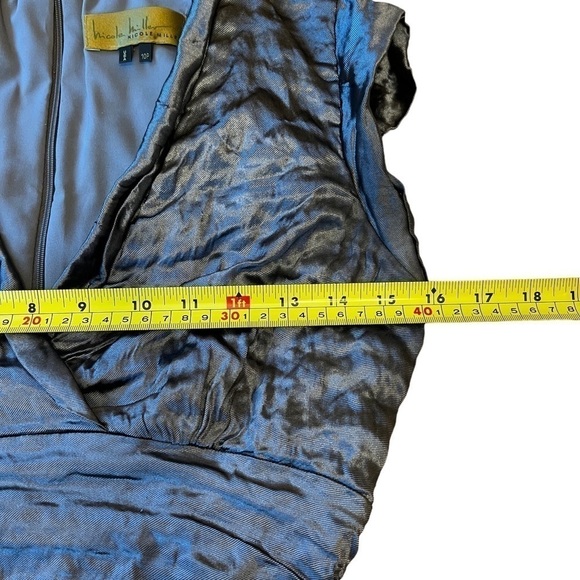 𝅺NICOLE Miller Ruched Cap Sleeve Dress EUC - Picture 7 of 11